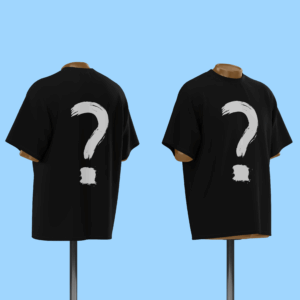 تیشرت مشکی با طرح دلخواه