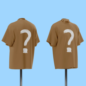 تیشرت نسکافه ای با طرح دلخواه