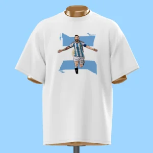 لباس طرح خوشحالی مسی تم آرژانتین