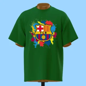 لباس طرح لوگوی آبرنگی بارسا