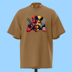 لباس طرح ددپول و ولورین قلبی