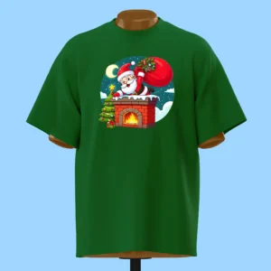 لباس طرح بابا نوئل روی دودکش