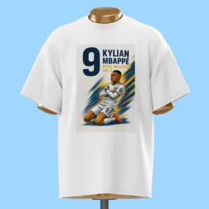 لباس طرح پوستر امباپه - رئال مادرید