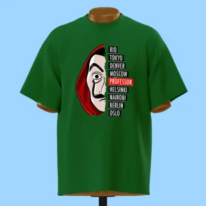 لباس طرح ماسک دالی و لیست شخصیت‌ها زمینه سفید