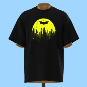 لباس طرح لوگوی بتمن و گاتهام زرد