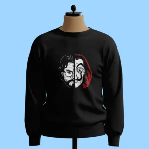 لباس طرح چهره دو نیم شده دالی و پروفسور اسکچ