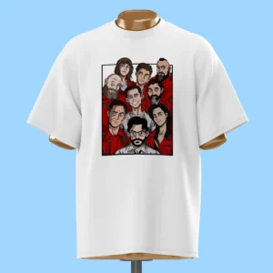     لباس طرح کارتونی گروهی مانی هایست