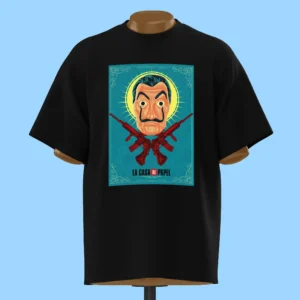     لباس طرح ماسک دالی و تفنگ - La Casa de Papel