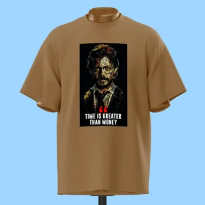     لباس طرح پروفسور "Time is greater than money" - مانی هایست