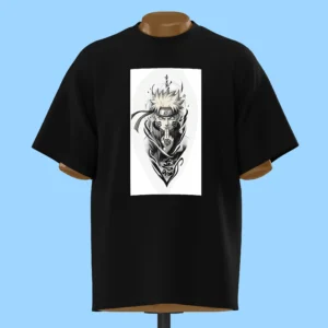     لباس طرح ناروتو سیاه و سفید