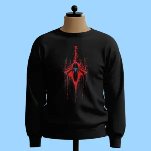 لباس طرح لوگوی عنکبوت قرمز و مشکی