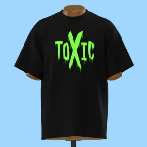     لباس طرح تایپوگرافی "TOXIC"