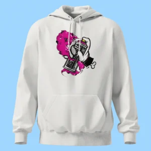     لباس طرح اسپری گرافیتی صورتی