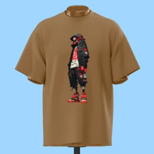     لباس طرح کاراکتر سایبرپانک قرمز