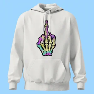     لباس طرح دست اسکلت رنگی