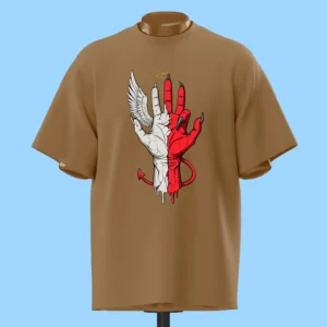     لباس طرح دست فرشته و شیطان