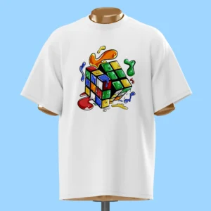     لباس طرح مکعب روبیک در حال ذوب