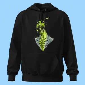 لباس طرح اسکلت آتشین سبز