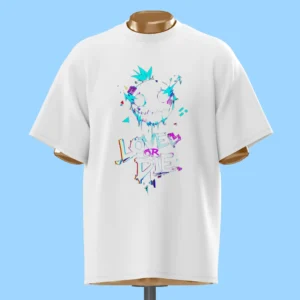 لباس طرح صورت نئونی عشق یا مرگ