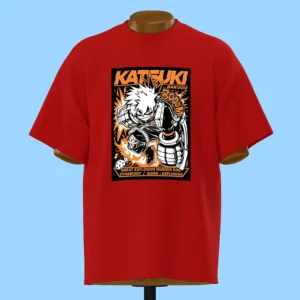 لباس طرح پوستر قرمز و مشکی باکوگو