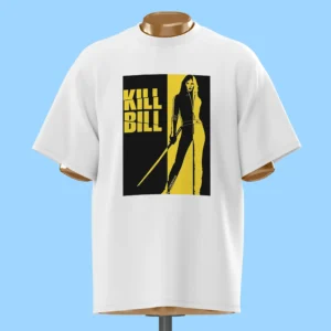 لباس طرح پوستر زرد کیل بیل