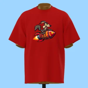 لباس طرح کایوت سوار موشک