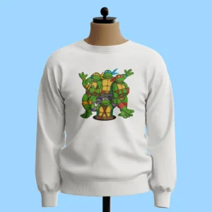 لباس طرح عکس دست‌جمعی لاک‌پشت‌های نینجا