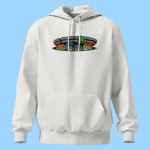 لباس طرح لاکپشتهای نینجا در چاه فاضلاب