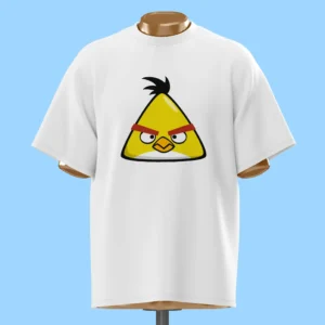 لباس طرح چاک پرنده زرد خشمگین