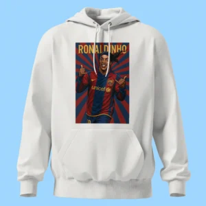 لباس طرح رونالدینیو با لباس بارسلونا و ژست خاص