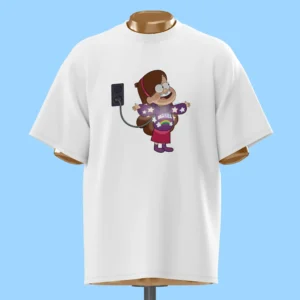 لباس طرح خوشحالی میبل با لباس رنگین‌کمانی