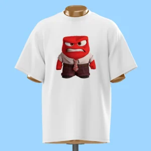 لباس طرح خشم (Anger) قرمز با کراوات