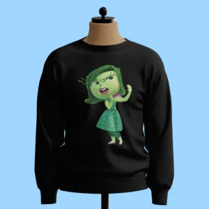 لباس طرح انزجار (Disgust) سبز در حال اوق زدن