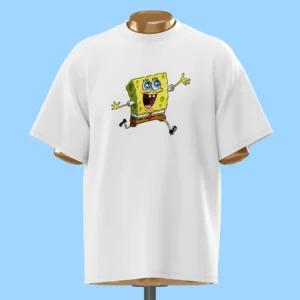 لباس طرح باب اسفنجی شاد در حال دویدن