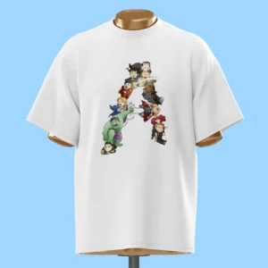 لباس طرح لوگوی A با کاراکترهای مارول