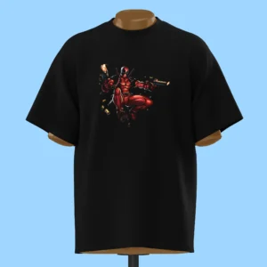 لباس طرح اکشن ددپول با دو اسلحه