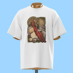 لباس طرح ددپول سوار بر تک‌شاخ