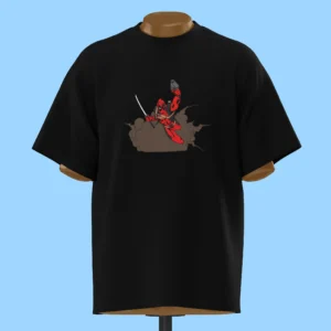 لباس طرح ددپول در میان دود