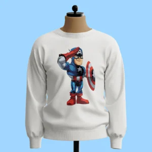 لباس طرح سلام نظامی کاپیتان آمریکا (کارتونی)