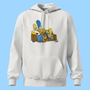 لباس طرح خانواده سیمپسون روی مبل