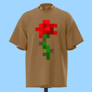 لباس طرح گل رز پیکسلی (ماینکرفت)