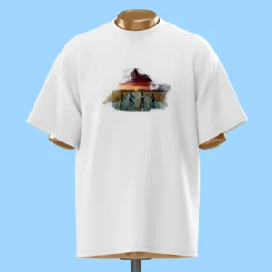 لباس طرح بچه های استرنجر تینگز با دوچرخه