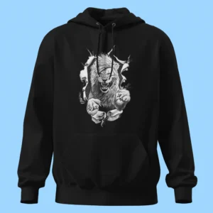 لباس طرح شیر بیرون زده از لباس