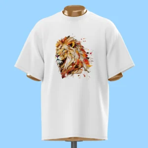 لباس طرح نیم رخ شیر هندسی