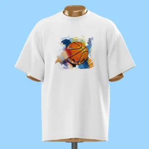 لباس طرح نقاشی توپ بسکتبال