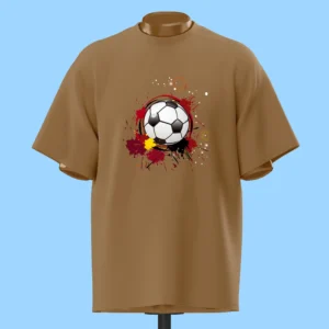 لباس طرح توپ فوتبال قرمز و مشکی