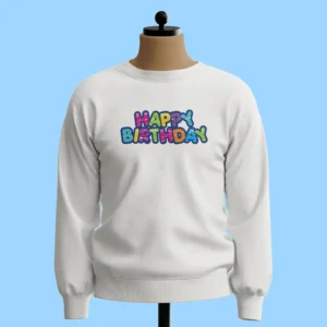 لباس طرح نوشته تولدت مبارک رنگی