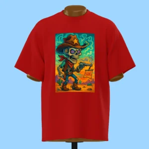 لباس طرح اسکلت کابوی هفت تیرکش