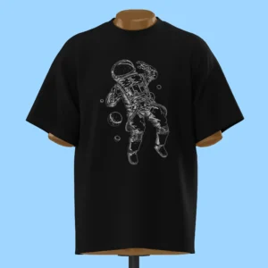 لباس طرح فضانورد معلق سیاه و سفید