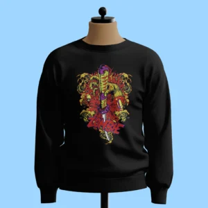 لباس طرح دست زامبی و شمشیر